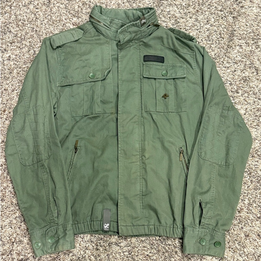 LRG Army Green Military Jacket Size Medium